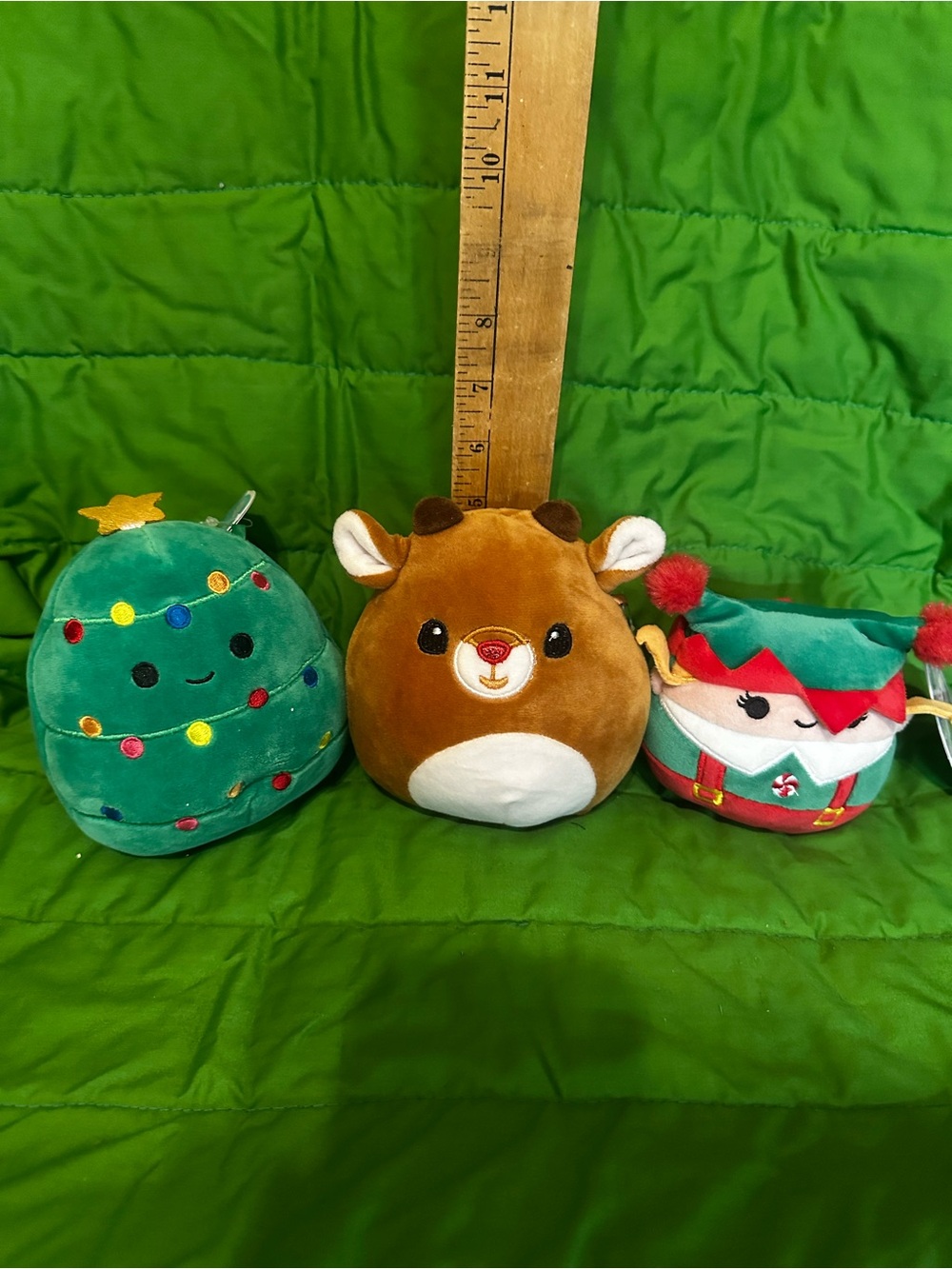 #1368 SquishMallows Holiday Plush Trio - Christmas Tree, Reindeer & Elf NWT
